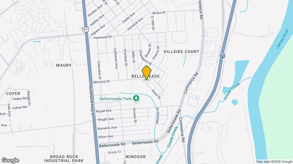 1607 Minefee St Map and Location Details