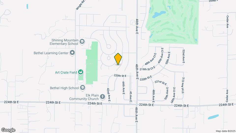 21906 43rd Ave Ct E Map and Location Details