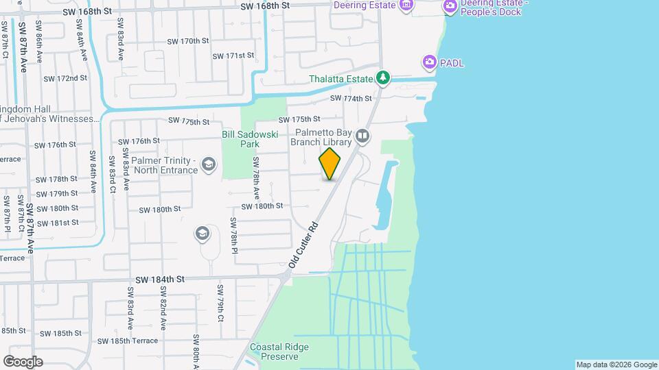 7460 SW 179th St Map and Location Details