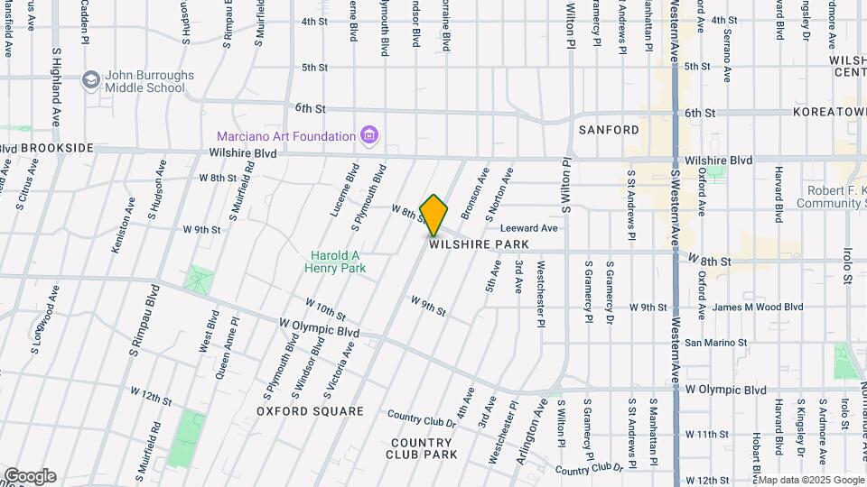 818-822 1/2 Crenshaw Blvd Mapa y Detalles de la Ubicación
