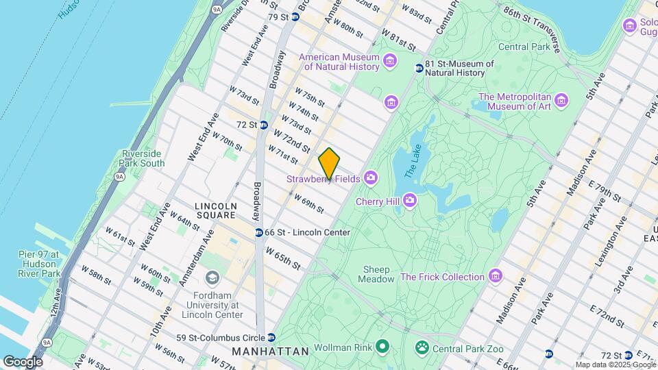 28 W 71st St Map and Location Details