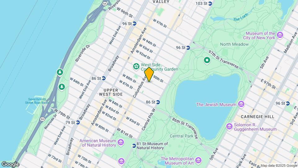 60 W 89th St Map and Location Details