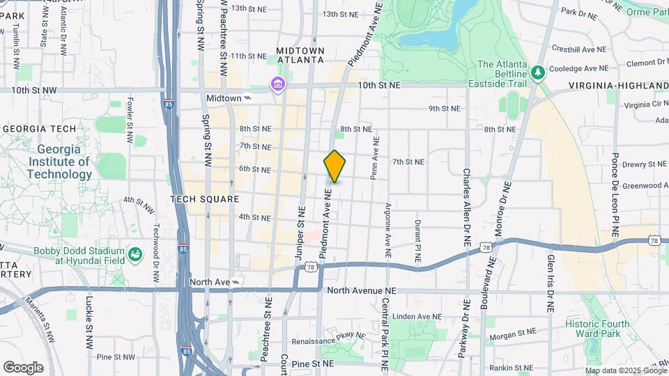 805 Piedmont Ave NE Map and Location Details