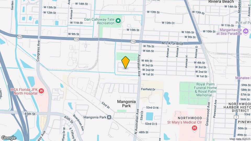 1310 W 1st St Map and Location Details