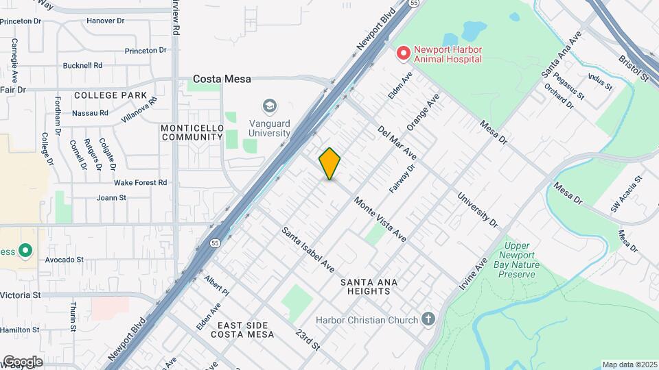 4 Units- Eastside Costa Mesa Map and Location Details
