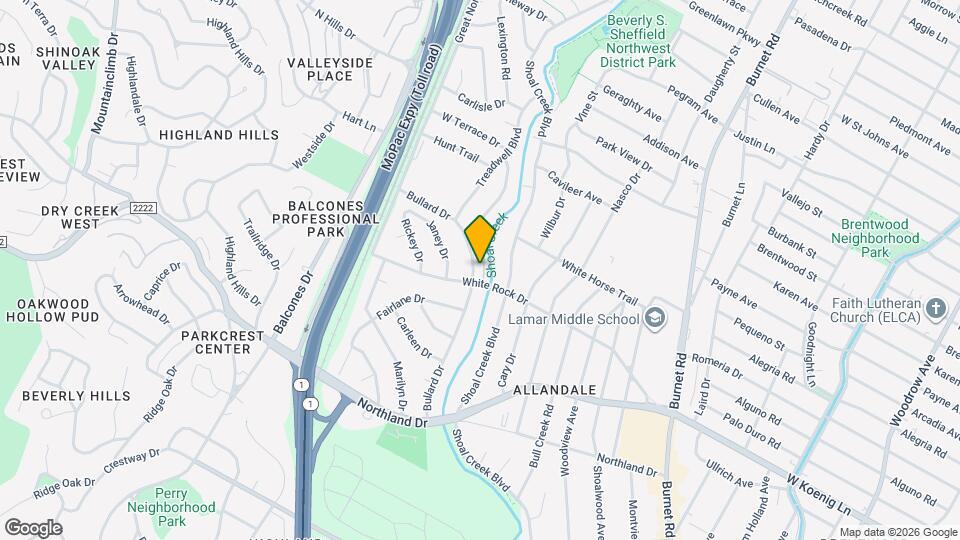 6105 Bullard Dr Map and Location Details