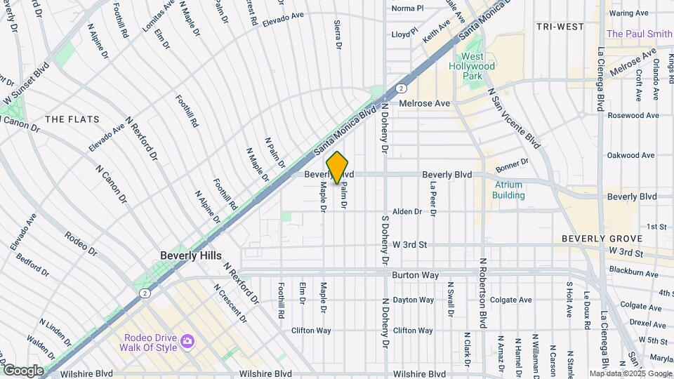 415 N Palm Dr Map and Location Details