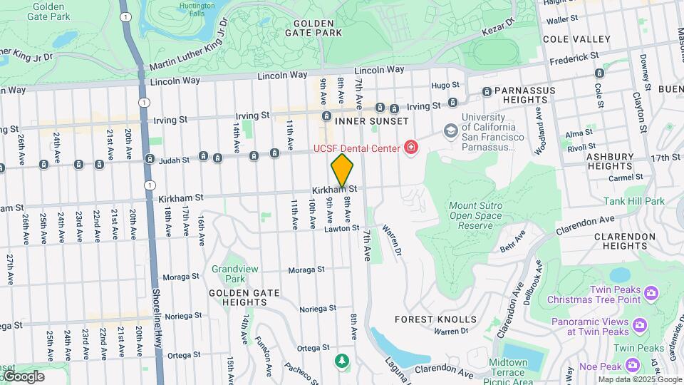 409 Kirkham St Mapa y Detalles de la Ubicación