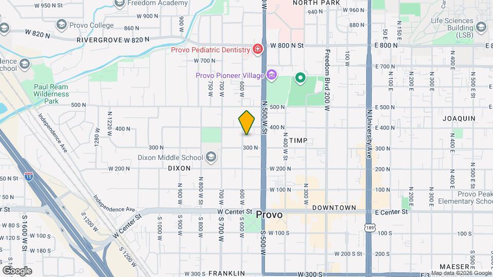 342 600 W Mapa y Detalles de la Ubicación