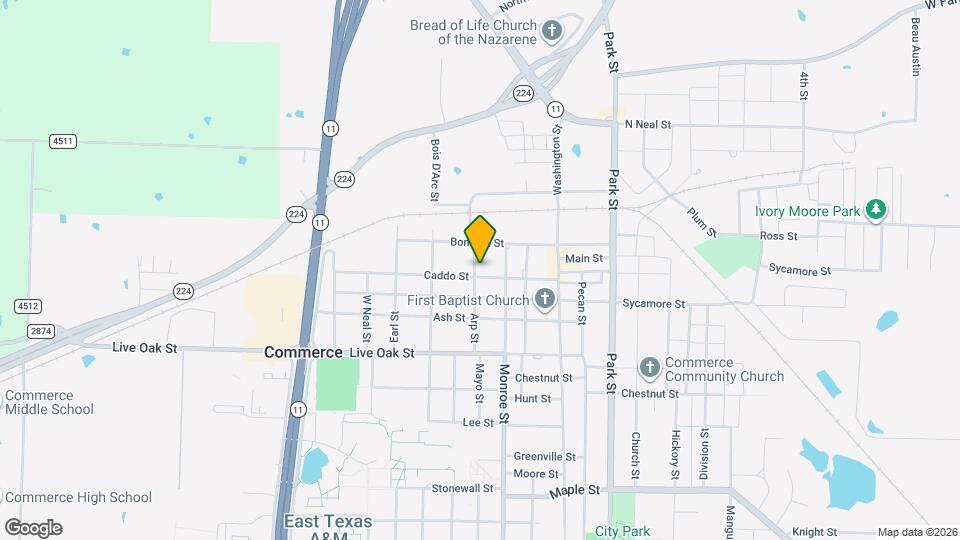 1514 Caddo St Map and Location Details