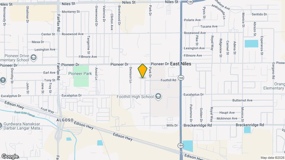602 Voorhies Ln Map and Location Details