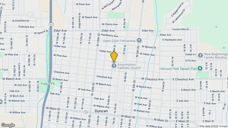 608 N 8th St Map and Location Details