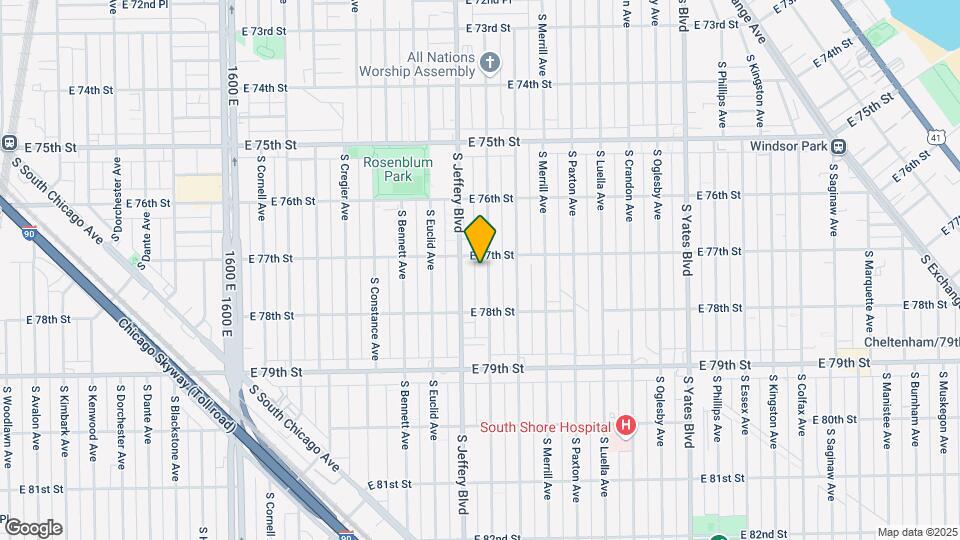 7712 S Chappel Ave Map and Location Details