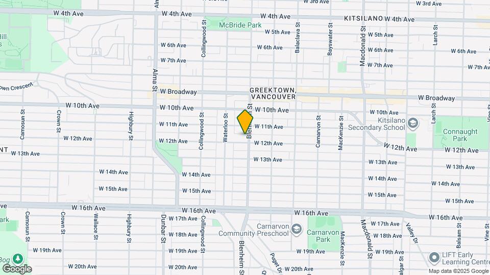 3311 W 12th Ave Map and Location Details