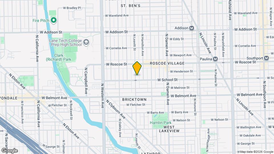 3309 N Leavitt St Map and Location Details