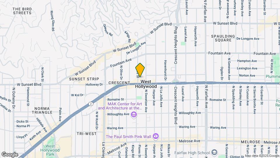 1114 N Flores St Mapa y Detalles de la Ubicación