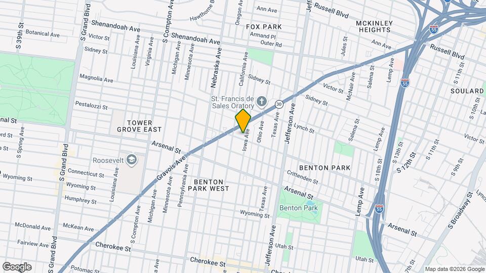 2743 Pestalozzi St Map and Location Details