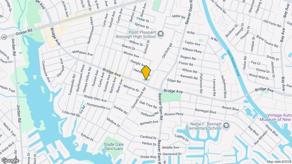 2401 Bridge Ave Map and Location Details