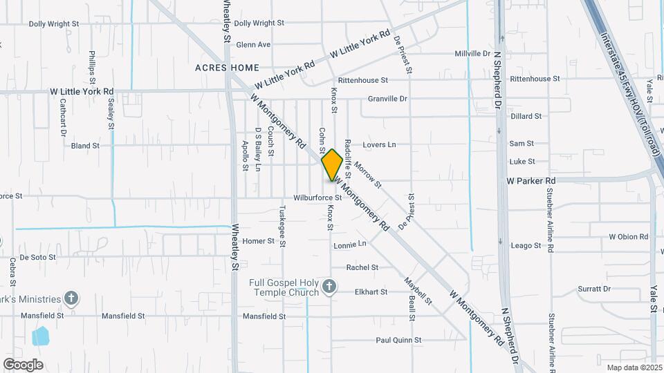 6513 Knox St Map and Location Details