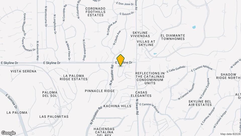 6360 N Camino los Mochis Map and Location Details