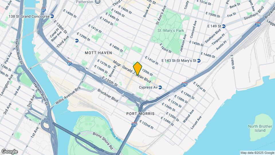 582 E 138th St Map and Location Details