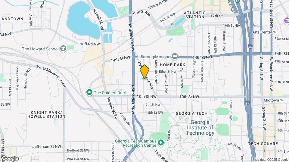 1051 Curran St NW Mapa y Detalles de la Ubicación