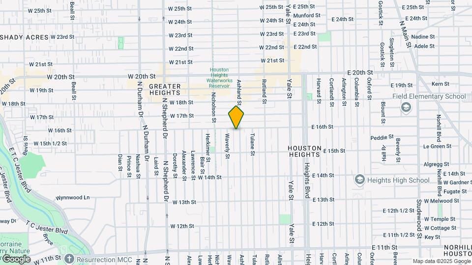 1541 Ashland St Map and Location Details