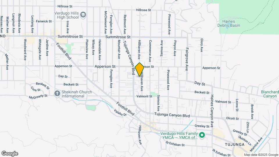10209 Hillhaven Ave Map and Location Details