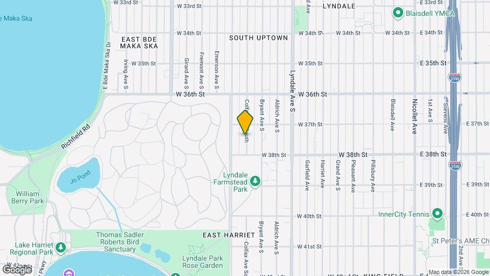 3720 Colfax Ave S, Unit 1st floor Mapa y Detalles de la Ubicación