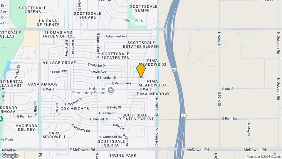 8701 E Sheridan St Map and Location Details
