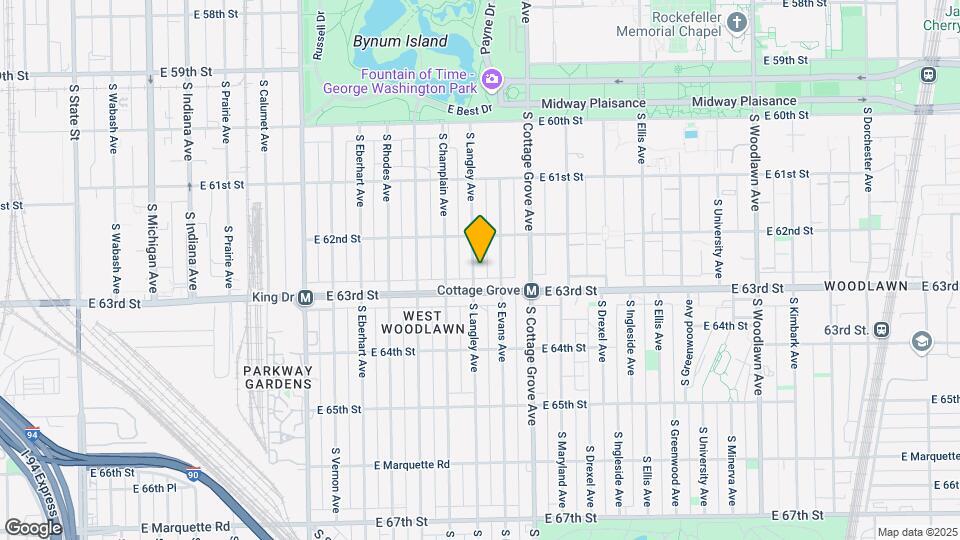 6233 S Langley Ave Map and Location Details