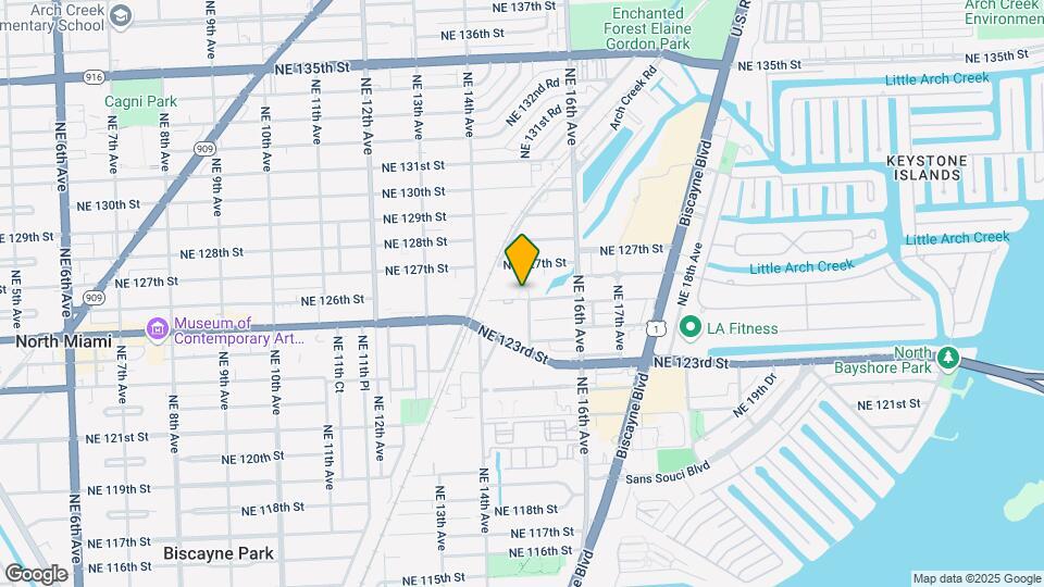 1475 NE 125th Terrace, Unit 103B Map and Location Details