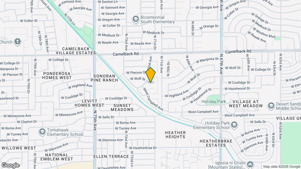 7135 W Coolidge St Map and Location Details