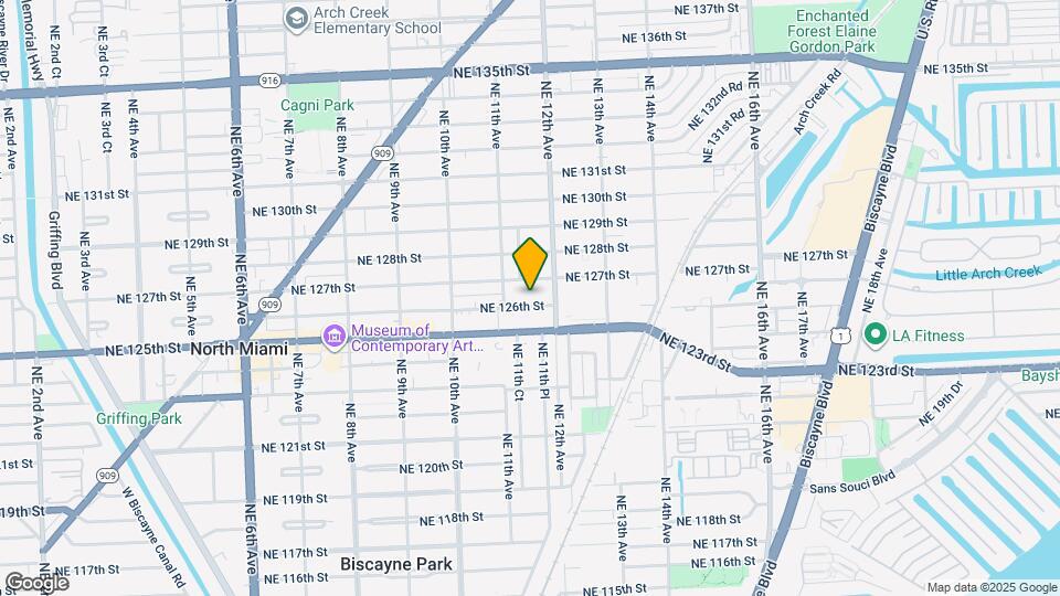1155 NE 126th St Map and Location Details