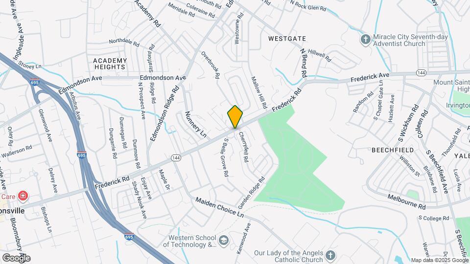 6213 Frederick Rd Map and Location Details