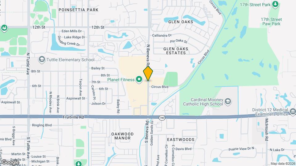 GIM Housing-Beneva Oaks Apts Map and Location Details