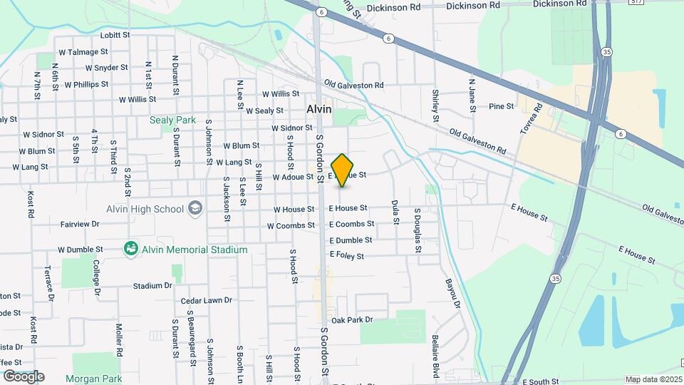609 Sunset Ln Map and Location Details