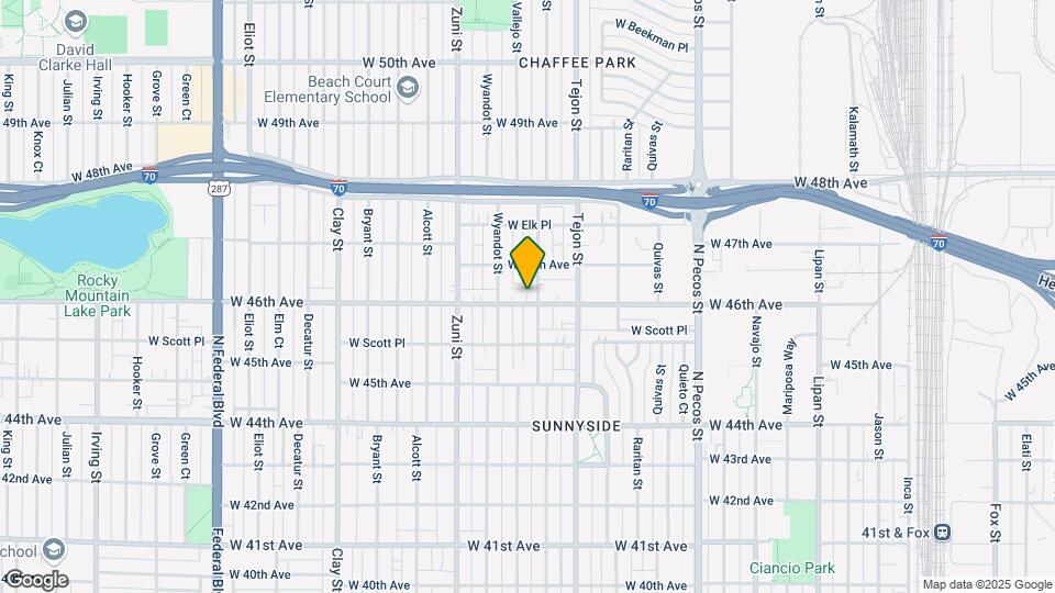 2215 W 46th Ave Map and Location Details