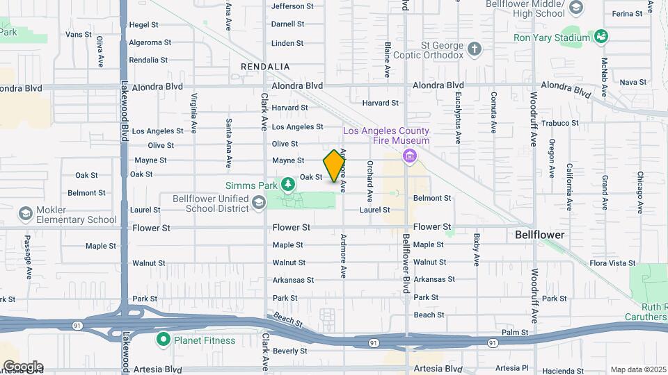 Bellflower Friendship Manor 62+ Community Mapa y Detalles de la Ubicación