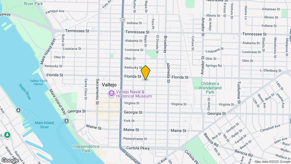 1014 Napa St Map and Location Details