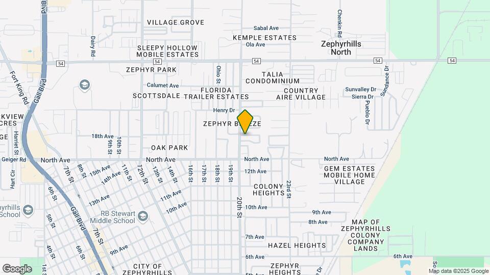 Heritage Villas of Zephyrhills Map and Location Details