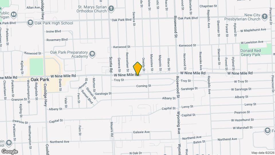 10400 Troy St Map and Location Details