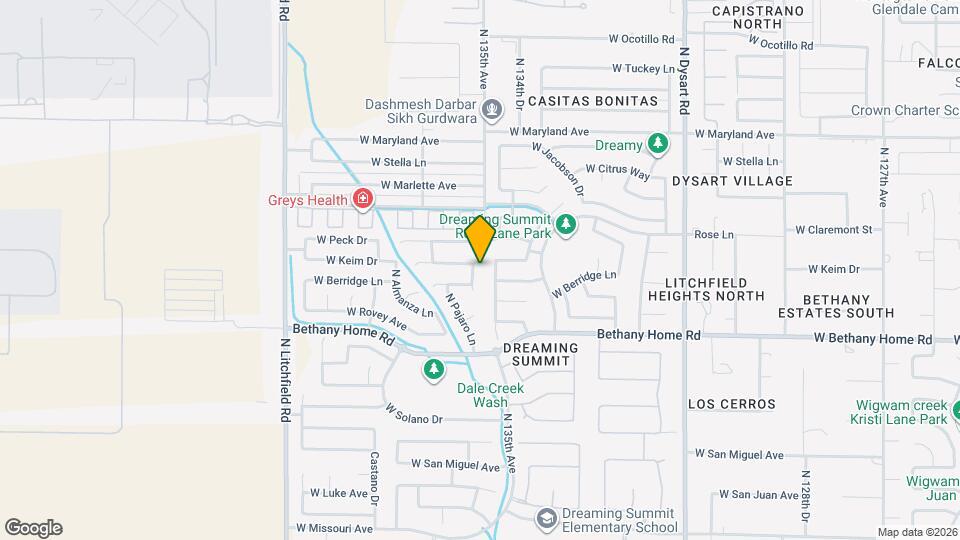 6123 N 135th Dr Map and Location Details