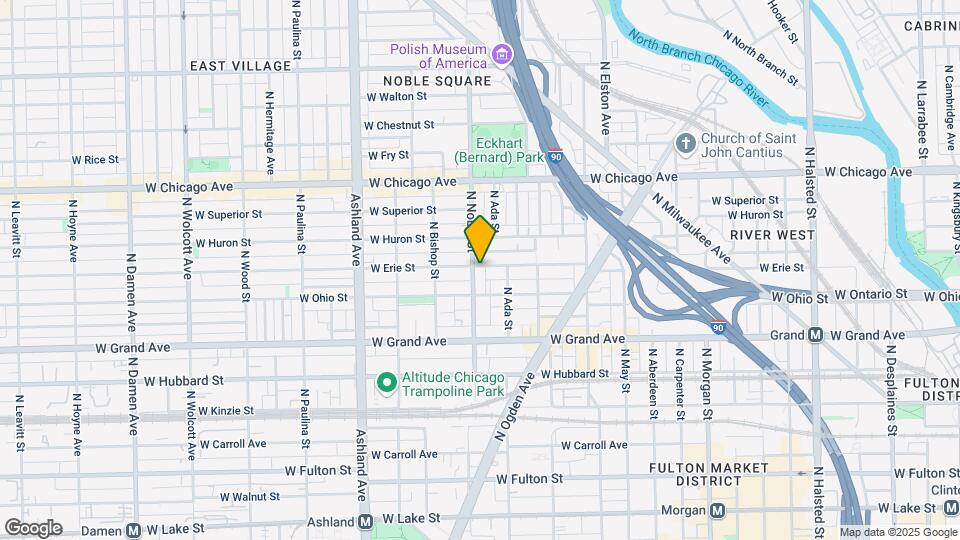 1365 W Erie St Map and Location Details