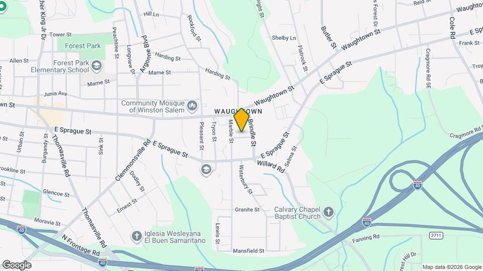 1617 Vogler St Map and Location Details