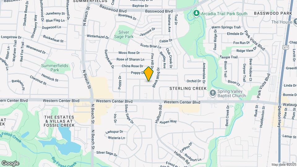 6767 Dandelion Dr Map and Location Details