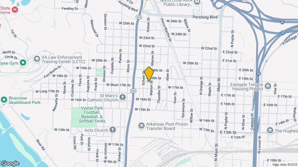 1709 Marion St Map and Location Details