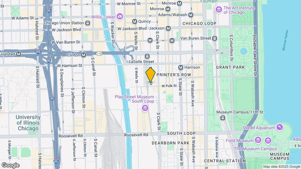 110 W Polk St Map and Location Details