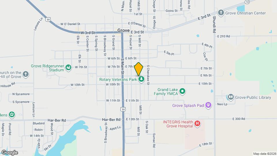 900 S Mill St Map and Location Details