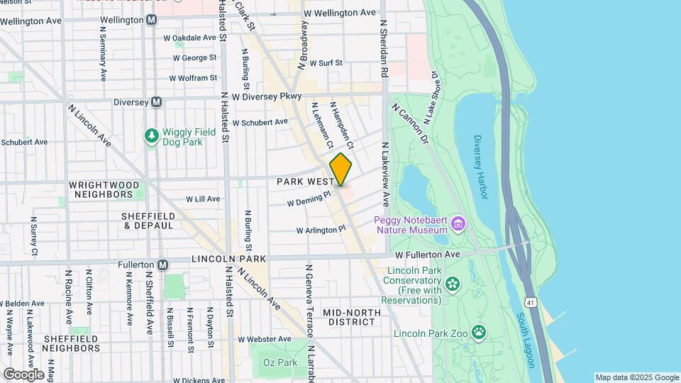 2525 N Clark St Map and Location Details